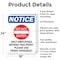 Signmission Only Employees Beyond OSHA Notice Sign, Aluminum, 18in W x 24in L, 2PK OS-2PACK-NS-A-1824-V-16994 - alternate 3